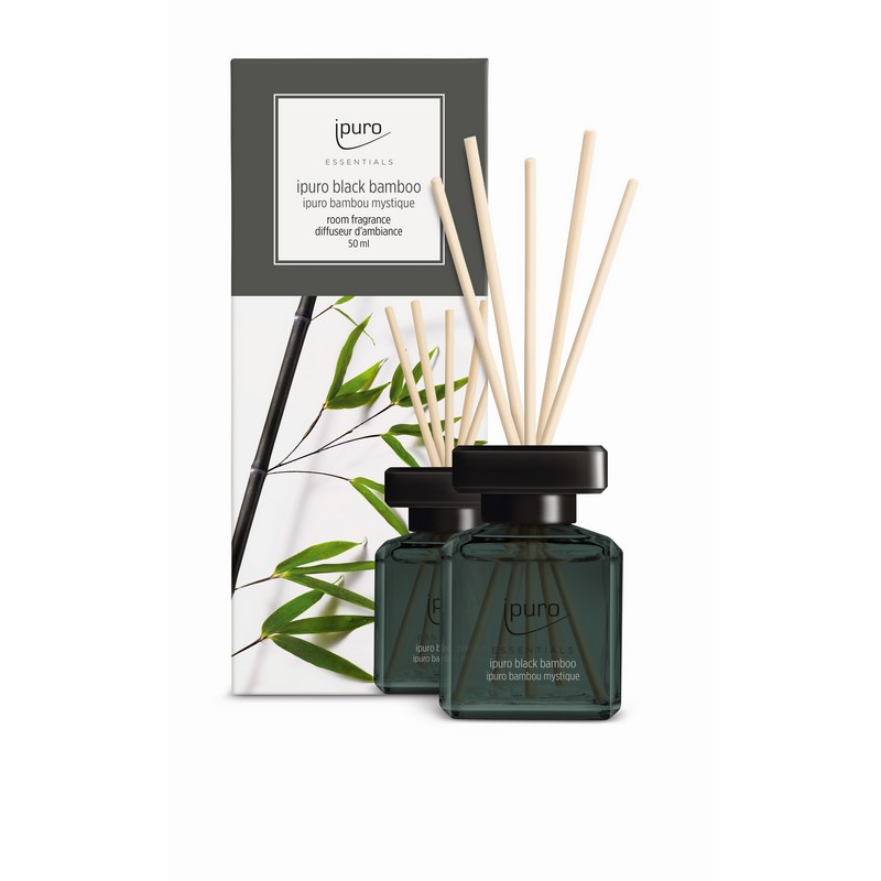 Świeca zapachowa ipuro ESSENTIALS, Black Bamboo, 125g
