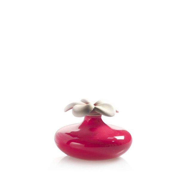 Millefiori Zierdiffuser Blume - rot - Duftset - mit Duftauswahl