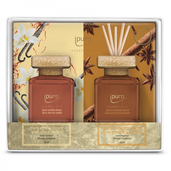 ipuro Raumduft Cinnamon &amp; Vanilla Geschenkset 2x50ml - Essentials