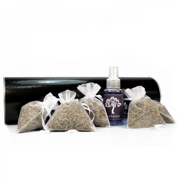 Entspannendes Lavendelsäckchen Geschenkset mit Duftspray zur Beruhigung